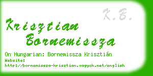 krisztian bornemissza business card