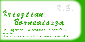 krisztian bornemissza business card